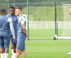 Video: Tottenham training ahead of Lokomotiv Plovdiv game