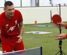 Video: Mo Salah and Dejan Lovren's table tennis battle
