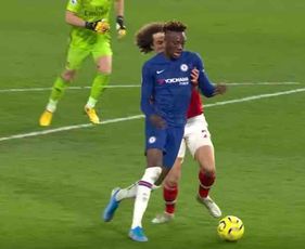 Chelsea's Tammy Abraham reacts to Arsenal game and his injury