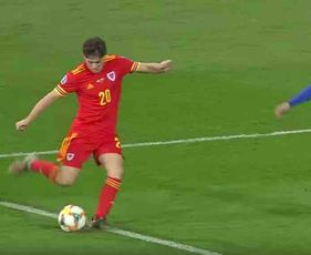 Man Utd's Daniel James reacts to Wales' win over Azerbaijan