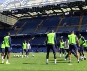 Video: Frank Lampard tackles Tiemoue Bakayoko in Chelsea rondo