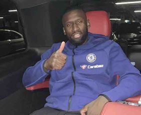 Photo: Antonio Rudiger ready to be driven home after Chelsea beat West Ham