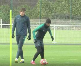 Spurs players look ahead of Borussia Dortmund game