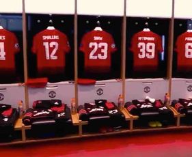 Photos: Man Utd shirts hanging in the dressing room ahead of PSG clash