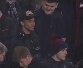 Liverpool's Trent Alexander-Arnold in the away end at Wolves