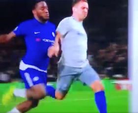 Michy Batshuayi reacts to painful collision