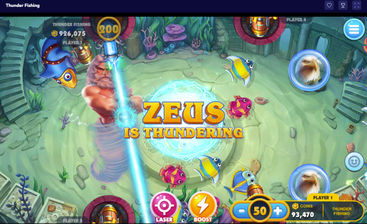 The Thunder of Zeus fishing game at Tao Fortune Casino