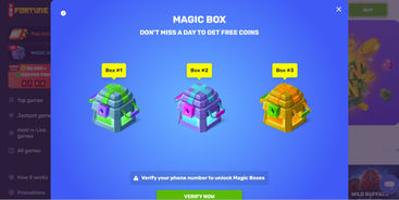 The Magic Box promotions come daily and can hold great prizes.