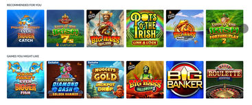 Some of the slot games available on Coral