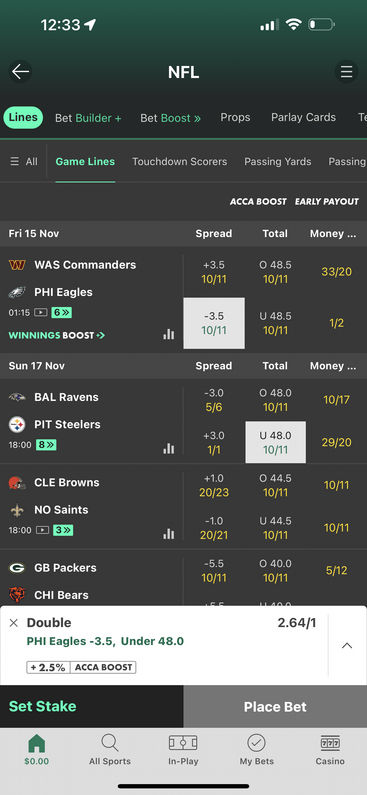 Betting on bet365's mobile app