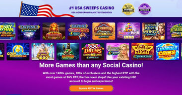 High 5 Casino's website homepage