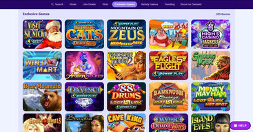 Exclusive games on High 5 Casino