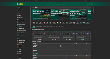 bet365 homepage as a screenshot