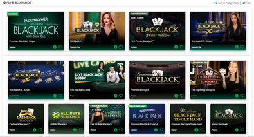 Blackjack on Paddy Power Casino