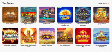 Some of the many games available on LeoVegas