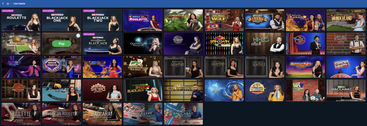 Live games on Betfred Casino