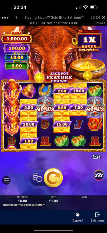 Playing slot games on William Hill Casino