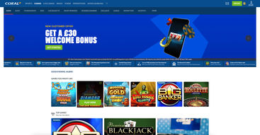 Coral Casino website homepage