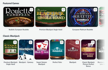 Table and card games on BetVictor Casino