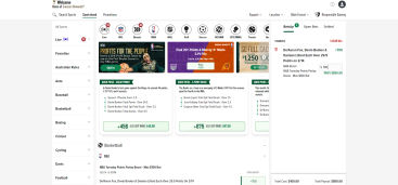 Screenshot of Kentucky Derby betting site Caesars Sportsbook