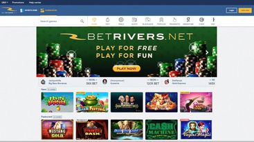 Screenshot of horse racing site betrivers