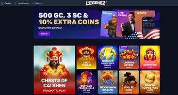 sweepstastic casino games selection