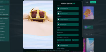 punt casino sign up page