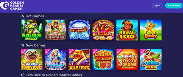 Golden Heart Games Casino games selection