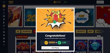 Yay Casino no deposit bonus for sign up