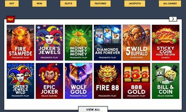 Yay Casino games selection