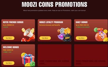 Moozi Casino promo offers