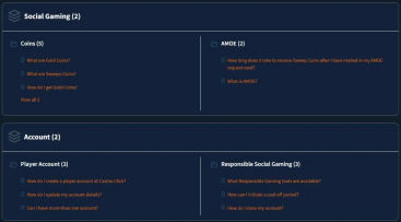Casino click Customer support pages