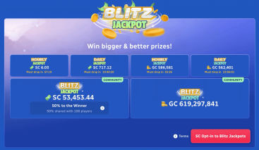 Spin Blitz jackpot offer