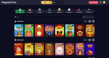 vegas coins games selection