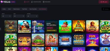 vegas gems games selection online for US players