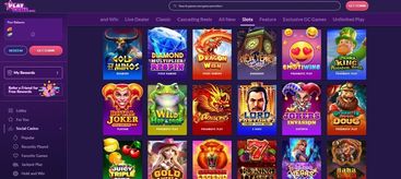 playfame casino games selection