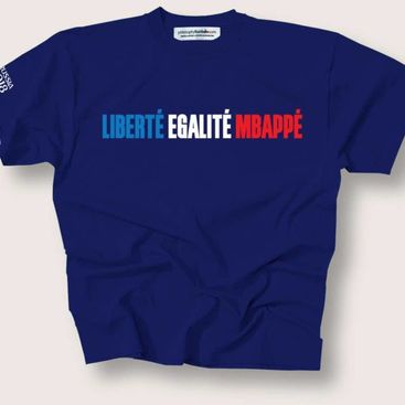 Football Christmas Gifts: Liberte, Egalite, Mbappe t-shirt