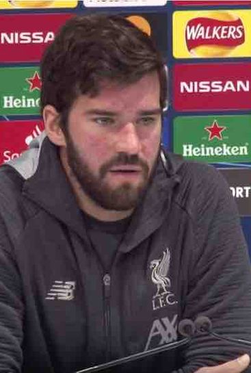 Liverpool's Alisson Becker ruled out of Atletico Madrid clash