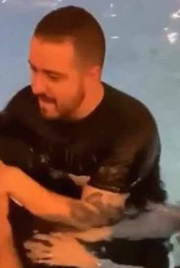 Video: Alisson Becker helps to baptise team-mate Roberto Firmino