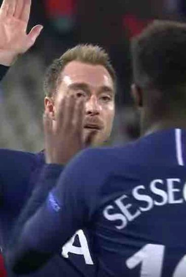 Tottenham's Ryan Sessegnon reacts to Champions League debut