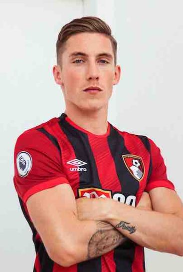 Photo: Liverpool's Harry Wilson poses in Bournemouth kit