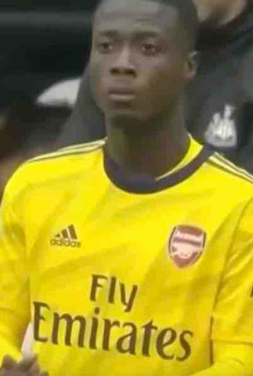 Nicolas Pepe reacts to making his Arsenal debut