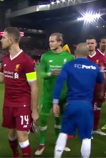 Liverpool players react to being drawn against Porto