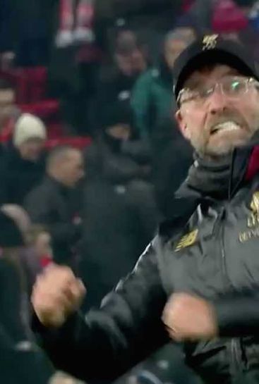 Video: Jurgen Klopp's passionate celebration after Liverpool beat Crystal Palace
