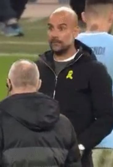 GIF: Pep Guardiola sent-off during Liverpool game