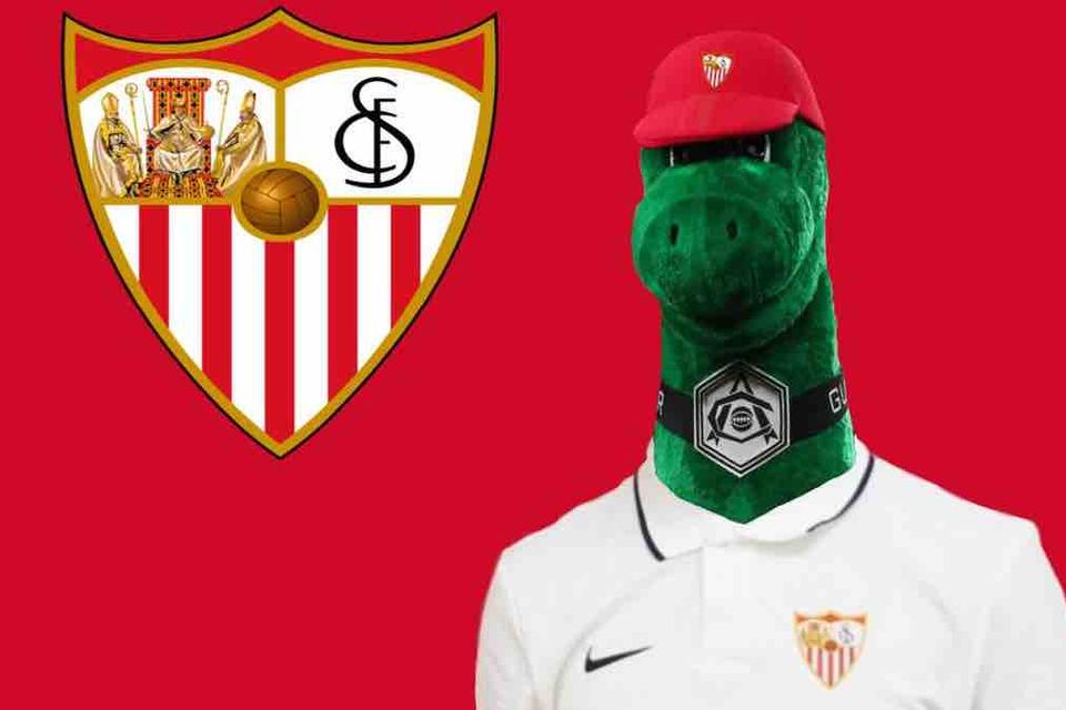 Gunnersaurus: Sevilla announce signing of Arsenal mascot