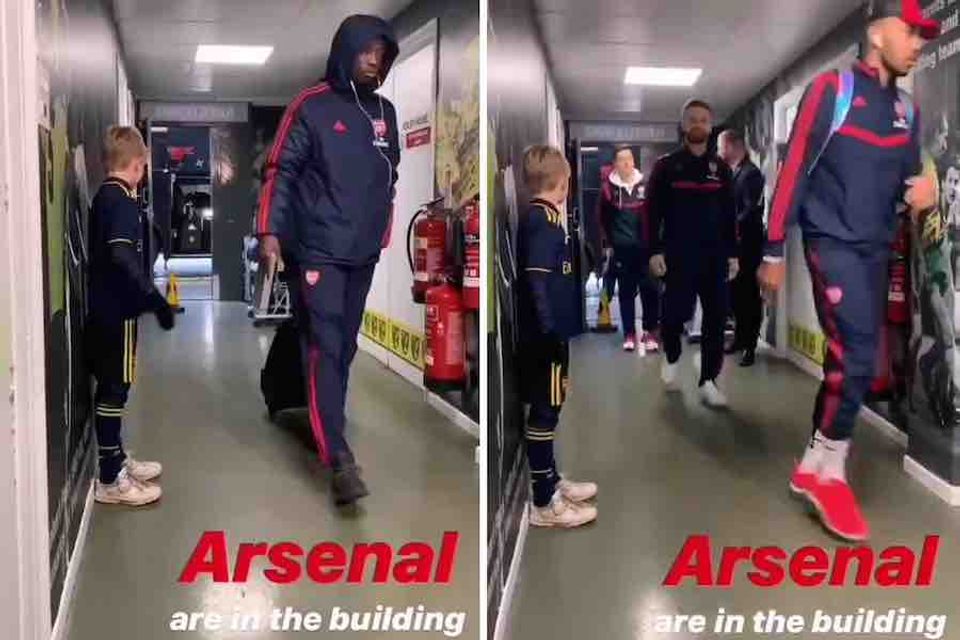 Arsenal players react to claims they snubbed mascot