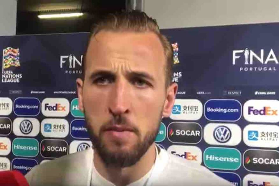 Harry Kane reacts to England's Nations League semi-final defeat to Netherlands