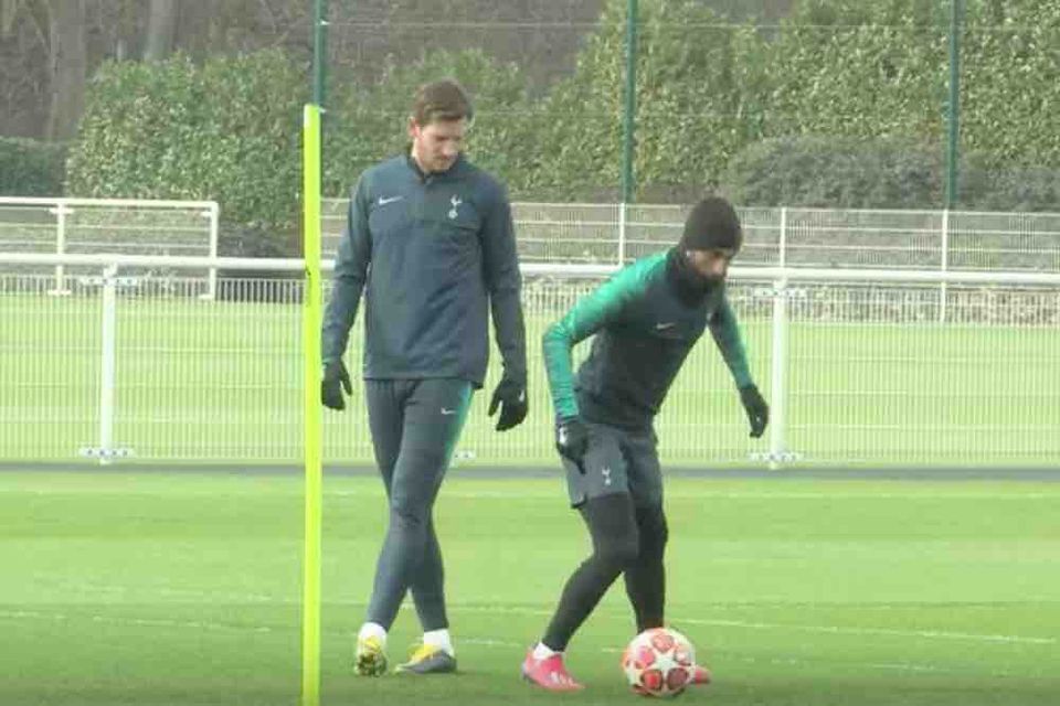 Spurs players look ahead of Borussia Dortmund game