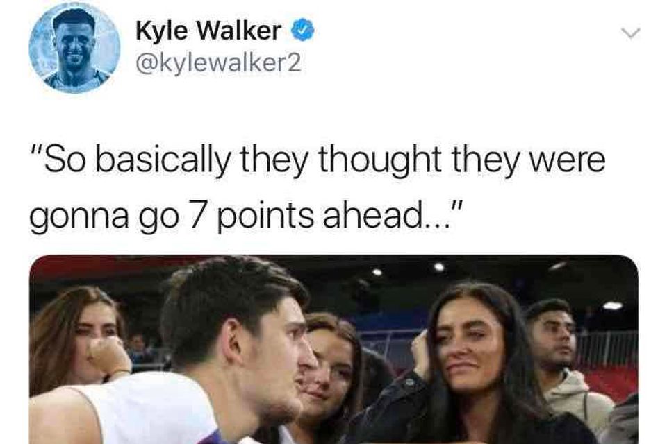 Kyle Walker trolls Liverpool after Leicester game